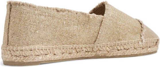 Castañer flat linen espadrilles Neutrals