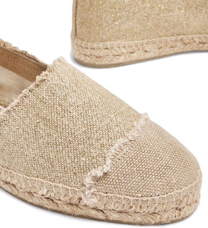 Castañer flat linen espadrilles Neutrals