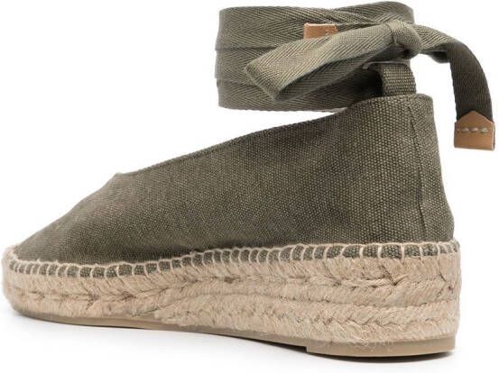 Castañer Gea wraparound espadrilles Green