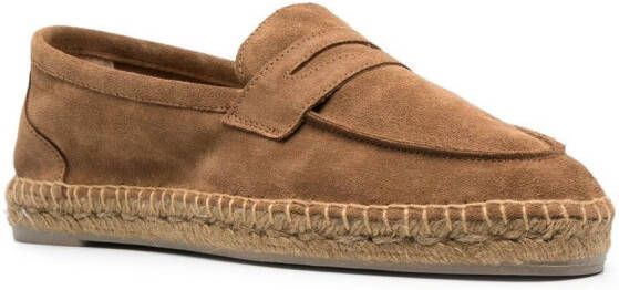 Castañer Nacho penny loafer espadrilles Brown