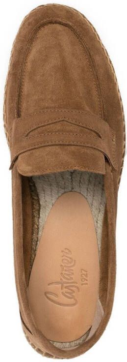 Castañer Nacho penny loafer espadrilles Brown