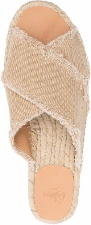 Castañer Palmera frayed sandals Neutrals