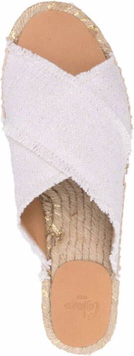 Castañer Piula crossover-strap sandals White