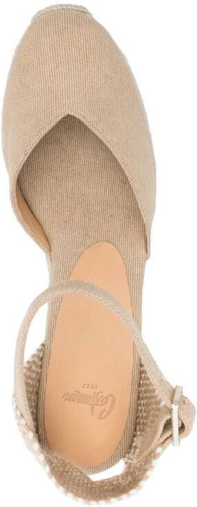 Castañer raffia-wedge espadrilles Neutrals