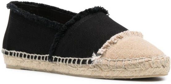 Castañer slip-on leather espadrilles Black