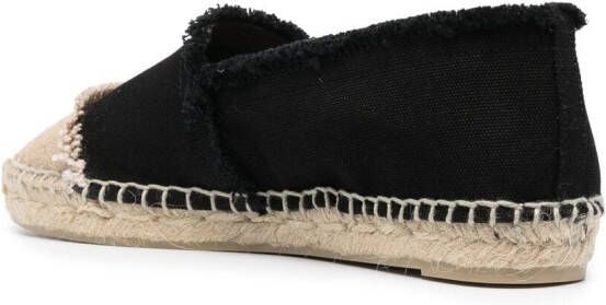 Castañer slip-on leather espadrilles Black