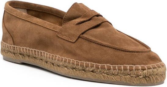 Castañer suede-leather espadrilles Brown