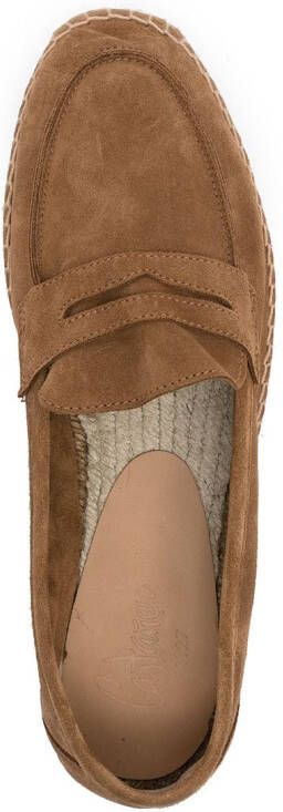 Castañer suede-leather espadrilles Brown