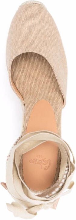 Castañer 90mm Carina wedge espadrilles Neutrals