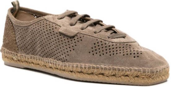 Castañer Tomas perforated suede sneakers Brown