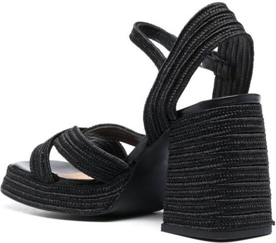 Castañer Valle 105mm sandals Black