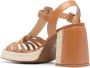 Castañer Vernia 90mm leather sandals Brown - Thumbnail 3