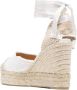 Castañer wraparound platform wedge sandals White - Thumbnail 3