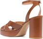 Cenere GB Chelsea Ranch 95mm leather sandals Brown - Thumbnail 3