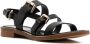 Cenere GB open-toe leather sandals Black - Thumbnail 2