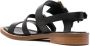 Cenere GB open-toe leather sandals Black - Thumbnail 3