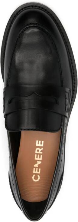 Cenere GB Pip Ranch leather loafers Black