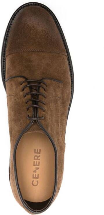 Cenere GB suede oxford shoes Brown