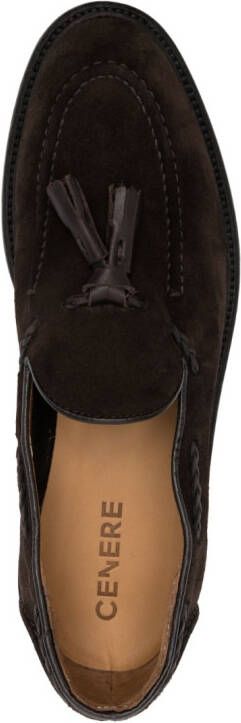 Cenere GB tassel-detailing suede loafers Brown