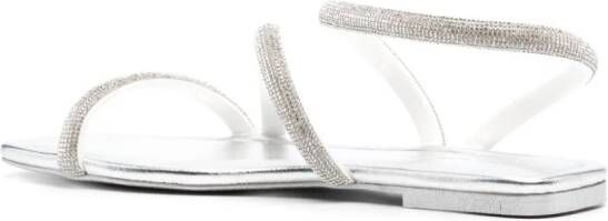 Chiara Ferragni Andromedra flat sandals Silver