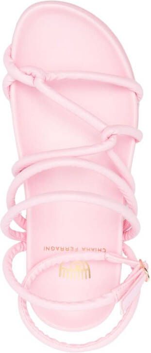 Chiara Ferragni Cable strappy flat sandals Pink