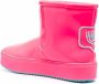 Chiara Ferragni logo-patch rubber ankle boots Pink - Thumbnail 3