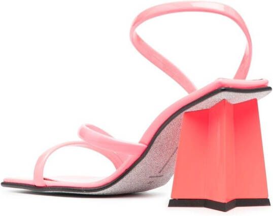 Chiara Ferragni star-heel square-toe sandals Pink