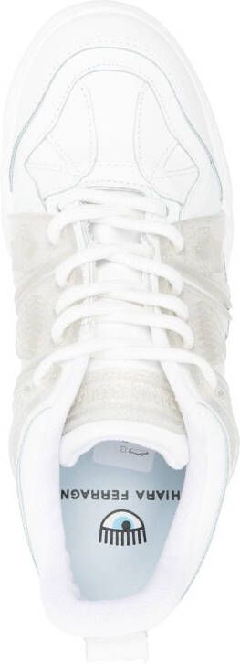 Chiara Ferragni tonal panelled sneakers White