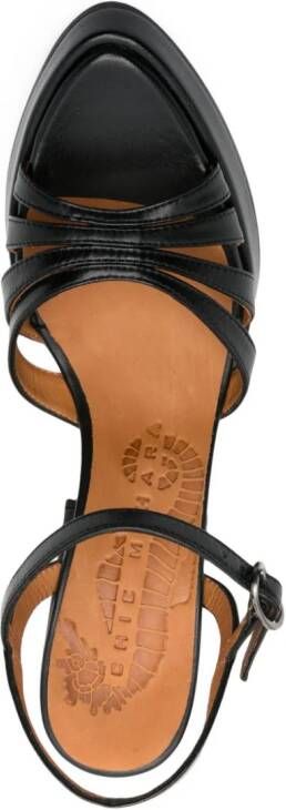 Chie Mihara 110mm Aniel leather sandals Black