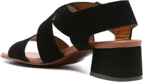 Chie Mihara 35mm Quisael suede sandals Black