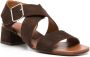 Chie Mihara 35mm Quisael suede sandals Brown - Thumbnail 2