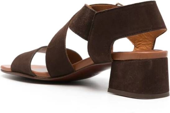 Chie Mihara 35mm Quisael suede sandals Brown