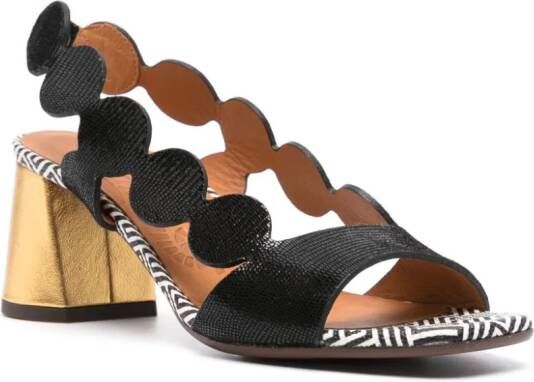 Chie Mihara 50mm Roka leather sandals Black