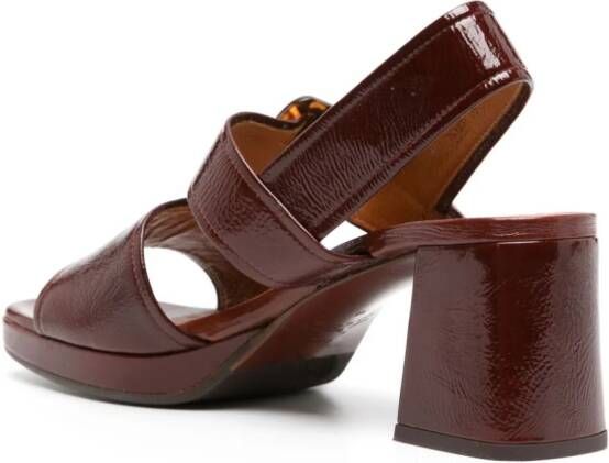 Chie Mihara 70mm Ginka leather sandals Red