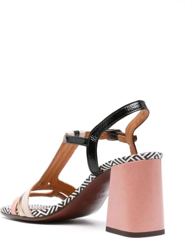 Chie Mihara 70mm Piyata leather sandals Black