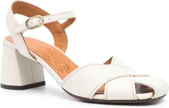 Chie Mihara 75mm Roley leather sandals White