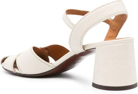 Chie Mihara 75mm Roley leather sandals White