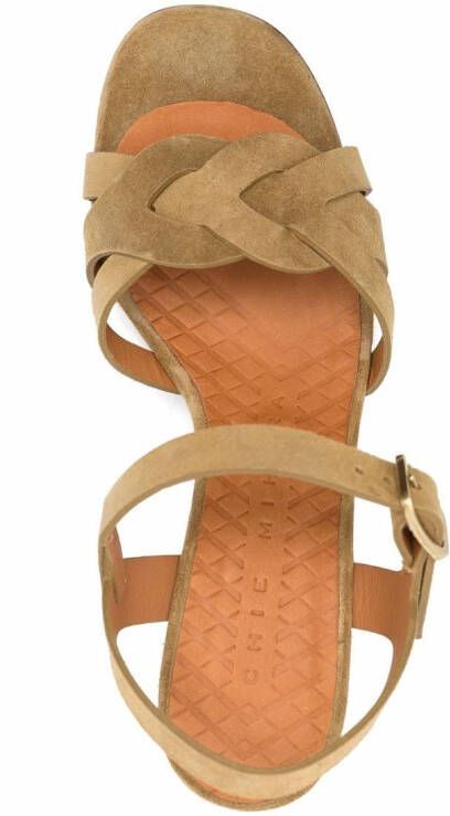 Chie Mihara 85mm braided-detail sandals Green