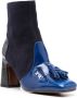 Chie Mihara 85mm tassel panelled leather boots Blue - Thumbnail 2