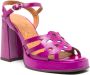 Chie Mihara 85mm Zelele leather sandals Purple - Thumbnail 2