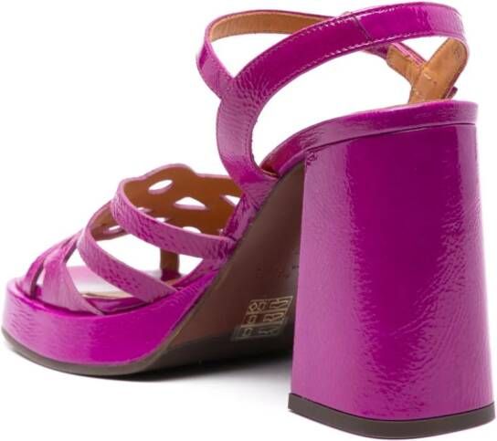 Chie Mihara 85mm Zelele leather sandals Purple