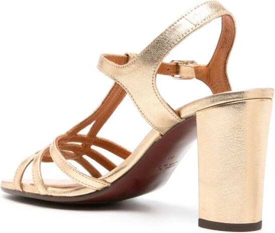 Chie Mihara 90mm Babi leather sandals Gold
