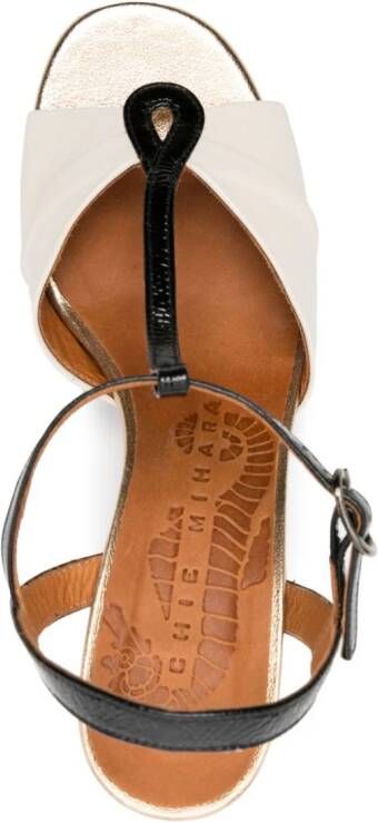 Chie Mihara 90mm Biagio leather sandals Neutrals