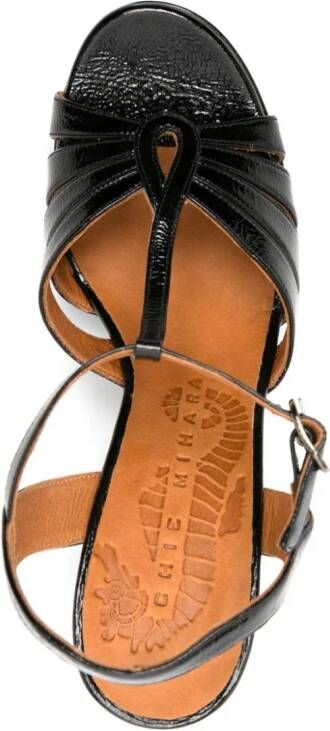 Chie Mihara 90mm Cafra leather sandals Black