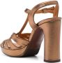 Chie Mihara 90mm Cafra leather sandals Gold - Thumbnail 3