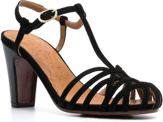 Chie Mihara 90mm high-heel caged-design sandals Black