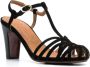 Chie Mihara 90mm high-heel caged-design sandals Black - Thumbnail 2