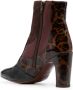 Chie Mihara 90mm leopard-print leather boots Brown - Thumbnail 3