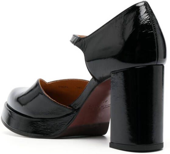 Chie Mihara 90mm patent leather pumps Black
