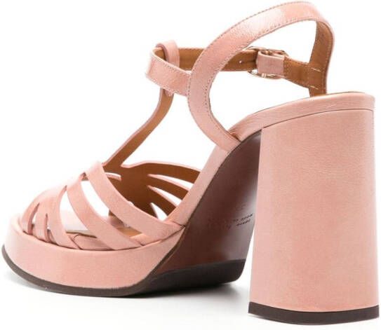 Chie Mihara Abay 85mm leather sandals Pink